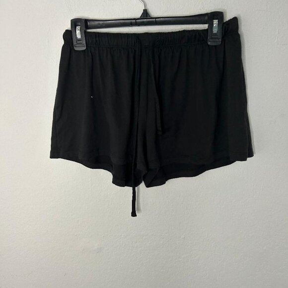 Black Drawstring Lounge Shorts - Picture 1 of 3